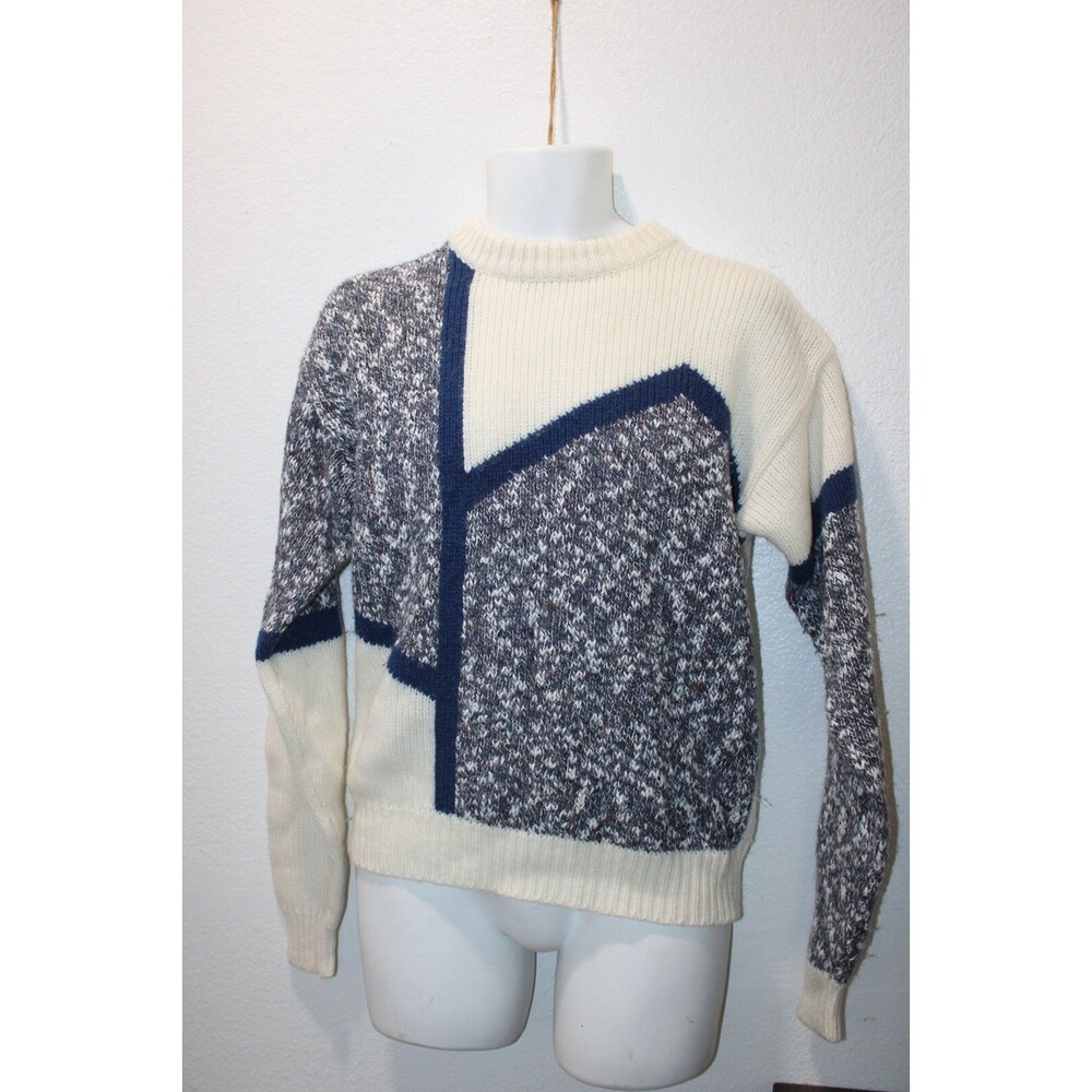 Vintage 80s Men’s Knit Sweater Wool Cotton Marceau Collection by wrangler